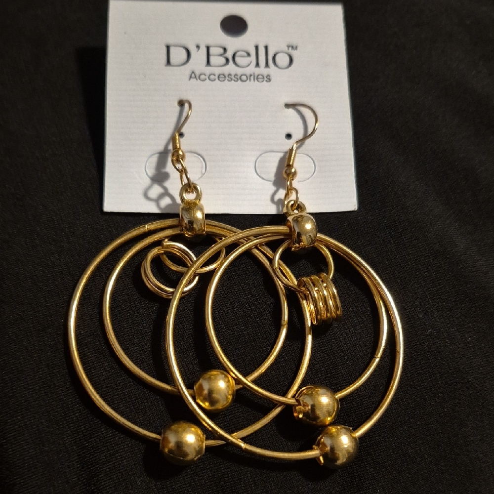 Gold Double Hoop Earrings
